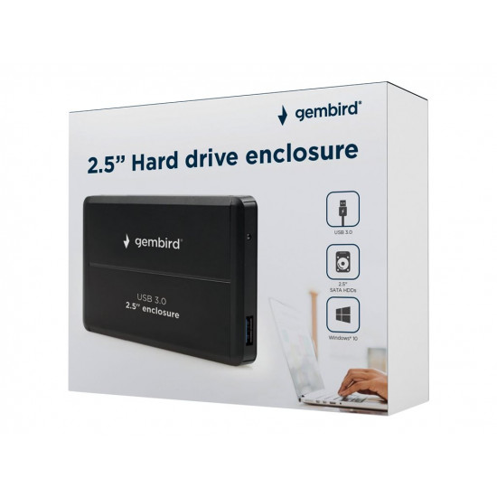 External HDD Enclosure 2.5'' USB 3.0 Black