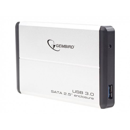 GEMBIRD EE2-U3S-2-S HDD/SSD enclosure for 2.5 SATA - USB 3.0 Aluminium Silver