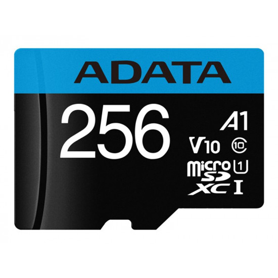 MEMORY MICRO SDXC 256GB W/AD./AUSDX256GUICL10A1-RA1 ADATA