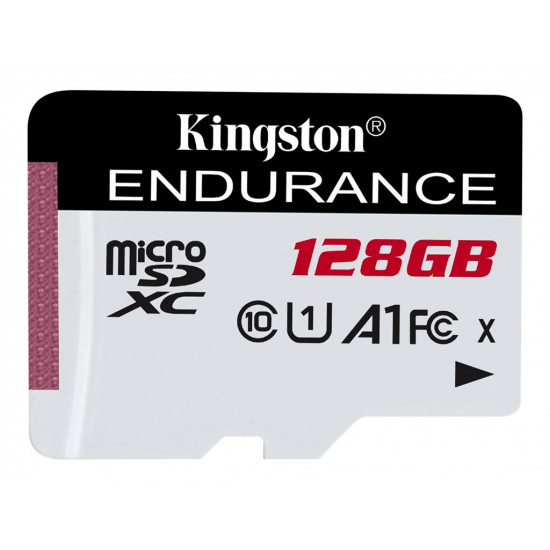 KINGSTON 128GB microSDXC Endurance 95R/45W C10 A1 UHS-I Card Only