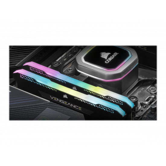 CORSAIR DDR4 16GB 2x8GB 3600Mhz DIMM CL18 VENGEANCE RGB PRO SL Black 1.35V XMP 2.0