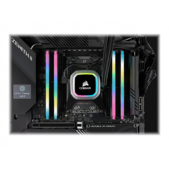 CORSAIR DDR4 16GB 2x8GB 3200MHz DIMM CL16 VENGEANCE RGB Pro SL Black 1.35V XMP 2.0