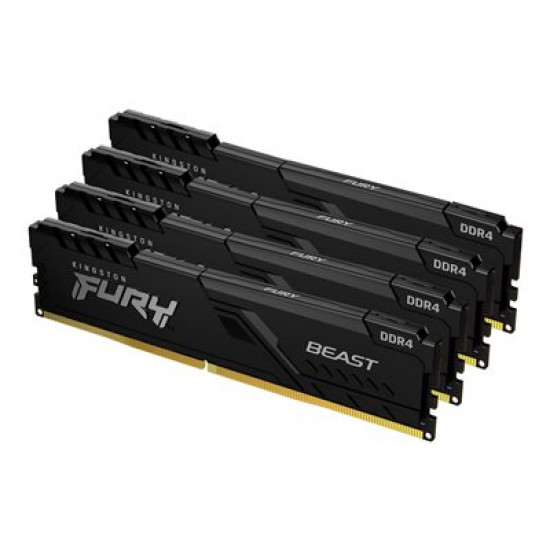 KINGSTON 32GB 3600MHz DDR4 CL17 DIMM Kit of 4 FURY Beast Black