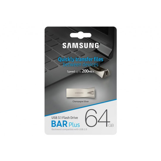 MEMORY DRIVE FLASH USB3.1 64GB/BAR PLUS MUF-64BE3/APC SAMSUNG