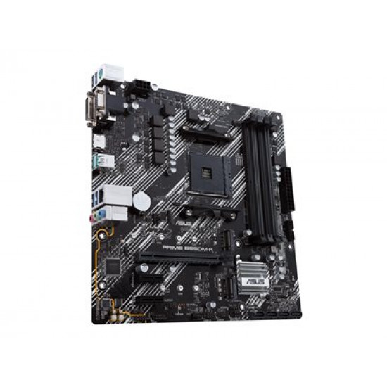 ASUS PRIME B550M-K mATX MB dual M.2 PCIe 4.0 1Gb Ethernet HDMI/D-Sub/DVI SATA 6 Gbps USB3.2 Gen 2 Type-A