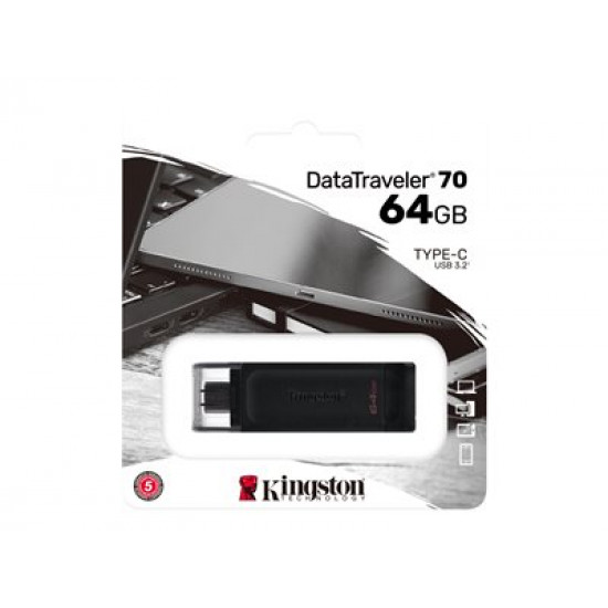 KINGSTON 64GB USB-C 3.2 Gen 1 DataTraveler 70