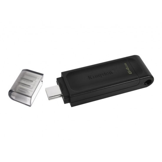 KINGSTON 64GB DATATRAVELER 70 - USB-C FLASH DRIVE