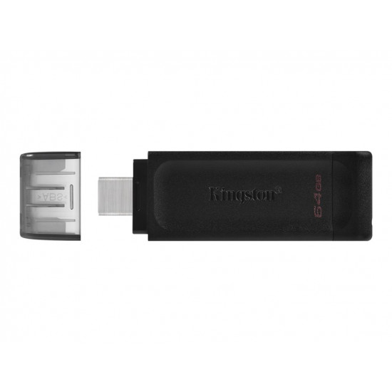 KINGSTON 64GB DATATRAVELER 70 - USB-C FLASH DRIVE