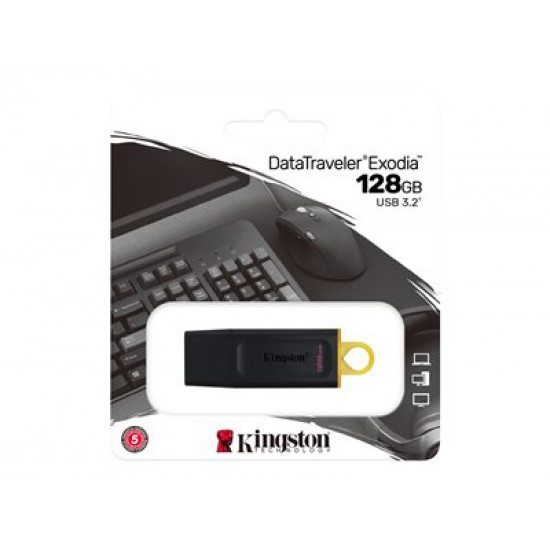 MEMORY DRIVE FLASH USB3.2/128GB DTX/128GB KINGSTON