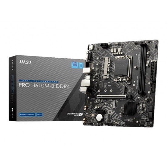 MSI PRO H610M-G DDR4 LGA 1700 1xHDMI 1xVGA 1xDP