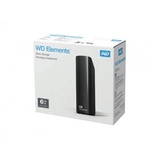 WD Elements 6TB HDD USB3.0 3,5inch RTL extern RoHS compliant black