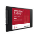 SSD|WESTERN DIGITAL|Red SA500|2TB|SATA 3.0|Write speed 530 MBytes/sec|Read speed 560 MBytes/sec|2,5