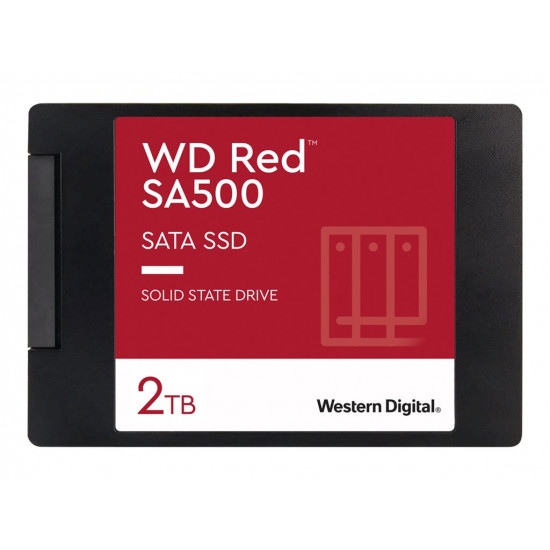 SSD|WESTERN DIGITAL|Red SA500|2TB|SATA 3.0|Write speed 530 MBytes/sec|Read speed 560 MBytes/sec|2,5