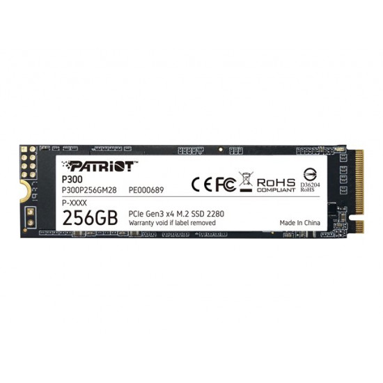 PATRIOT P300 M.2 PCI-EX4 NVME 256GB