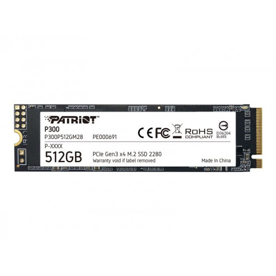 SSD PATRIOT P300 M.2 PCI-EX4 NVME 512GB