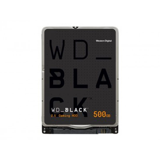 WD Black Mobile 500GB HDD 7200rpm SATA serial ATA 6Gb/s 64MB cache 2.5inch 7mm Heigth RoHS compliant internal Bulk