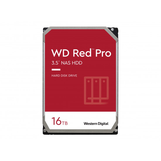 HDD|WESTERN DIGITAL|Red Pro|16TB|SATA 3.0|512 MB|7200 rpm|3,5