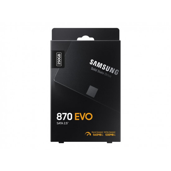 SAMSUNG 870 EVO 250GB SATA III 2.5inch SSD 560MB/s read 530MB/s write