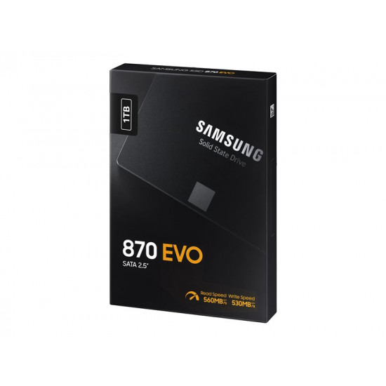 Samsung SSD 870 EVO Series 1TB SATAIII 2.5'', r560MB/s, w530MB/s, 6.8mm, Basic Pack