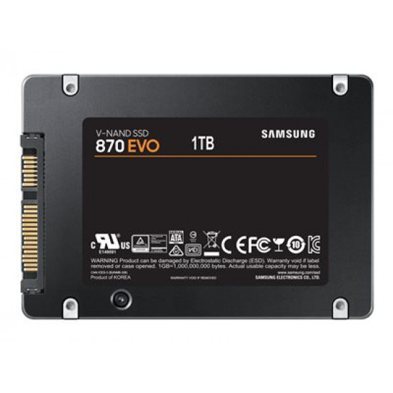 SAMSUNG 870 EVO 1TB SATA III 2.5inch SSD 560MB/s read 530MB/s write