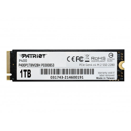 PATRIOT P400 1TB M.2 2280 PCIE Gen4 x4