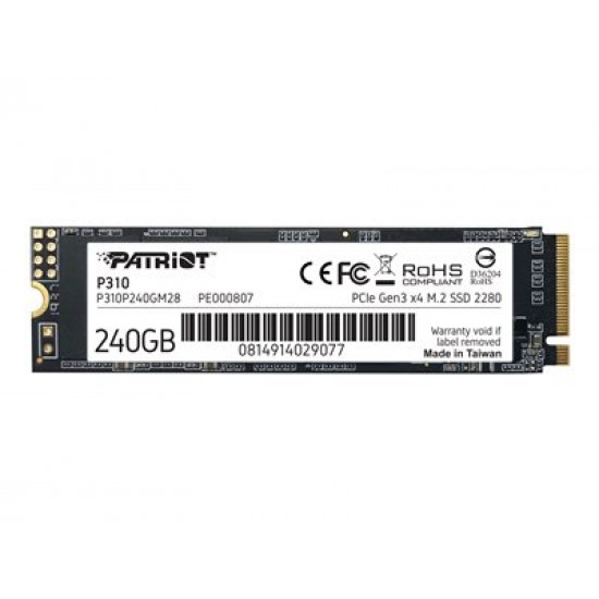 PATRIOT P310 240GB M2 2280 PCIe SSD NVME