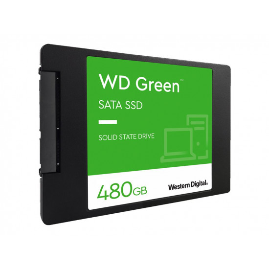 SSD|WESTERN DIGITAL|Green|480GB|SATA 3.0|SLC|Read speed 545 MBytes/sec|2,5