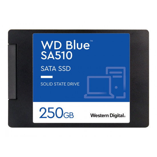 WD Blue SA510 SSD 250GB SATA III 6Gb/s cased 2.5inch 7mm internal single-packed