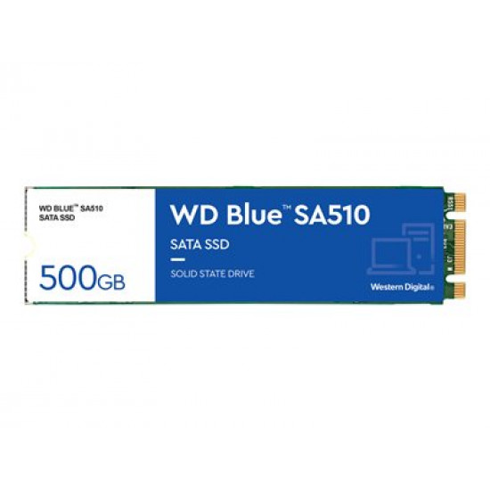 WD Blue SA510 SSD 500GB M.2 2280 SATA III 6Gb/s internal single-packed