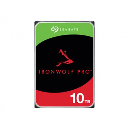 SEAGATE Ironwolf PRO Enterprise NAS HDD 10TB 7200rpm 6Gb/s SATA 256MB cache 8.9cm 3.5inch 24x7 for NAS & RAID Rackmount Systeme BLK