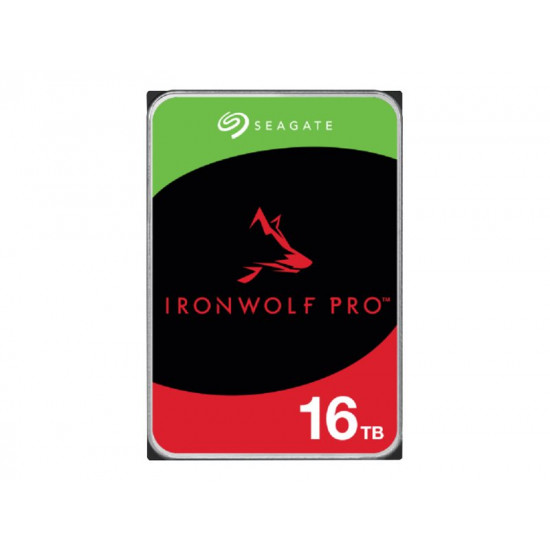 SEAGATE Ironwolf PRO Enterprise NAS HDD 16TB 7200rpm 6Gb/s SATA 256MB cache 8.9cm 3.5inch 24x7 for NAS & RAID Rackmount systems BLK