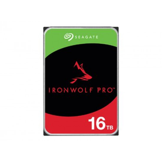 SEAGATE Ironwolf PRO Enterprise NAS HDD 16TB 7200rpm 6Gb/s SATA 256MB cache 8.9cm 3.5inch 24x7 for NAS & RAID Rackmount systems BLK