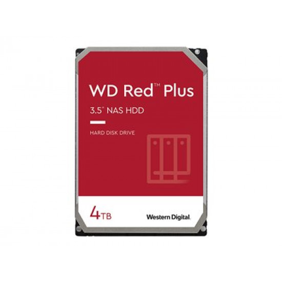 WD Red Plus 4TB SATA 6Gb/s 3.5inch 258MB cache internal HDD Bulk