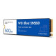 SSD|WESTERN DIGITAL|Blue SN580|500GB|M.2|PCIe Gen4|NVMe|TLC|Write speed 3600 MBytes/sec|Read speed 4000 MBytes/sec|2.38mm|TBW 300 TB|MTBF 1500000 hours|WDS500G3B0E