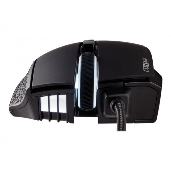 CORSAIR SCIMITAR RGB ELITE MOBA/MMO Gaming Mouse Black Backlit RGB LED 18000 DPI Optical (EU)