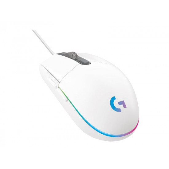 LOGITECH Gaming Mouse G203 LIGHTSYNC Mouse optical 6 buttons wired USB white