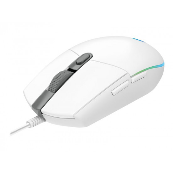 LOGITECH Gaming Mouse G203 LIGHTSYNC Mouse optical 6 buttons wired USB white