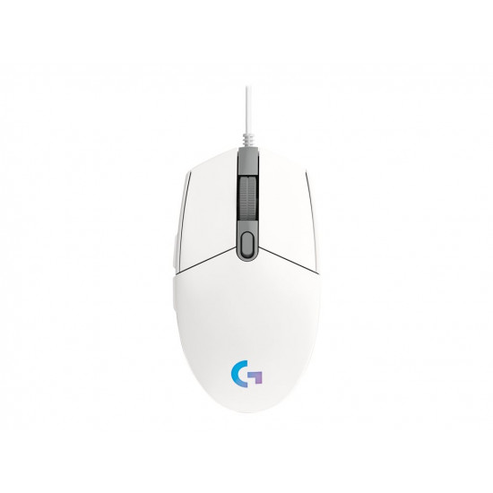 LOGITECH Gaming Mouse G203 LIGHTSYNC Mouse optical 6 buttons wired USB white