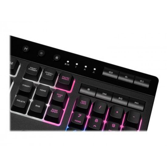 CORSAIR K55 RGB PRO XT Gaming Keyboard RGB Rubberdome