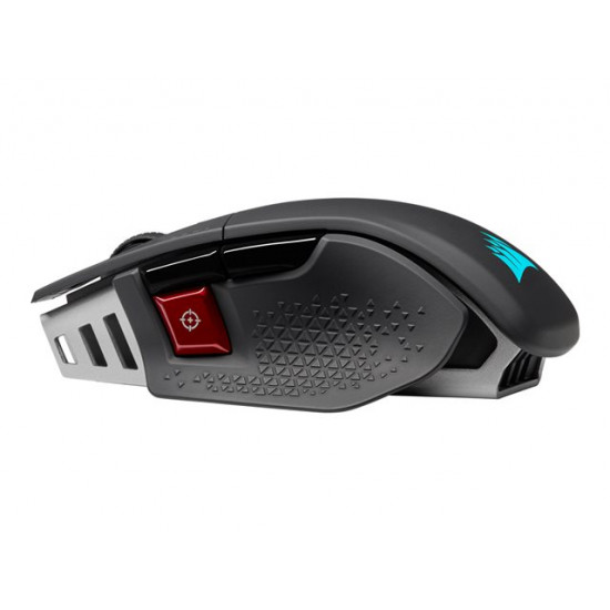 CORSAIR M65 RGB ULTRA Wireless Gaming Mouse Backlit RGB LED Optical Silver ALU Black