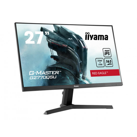 IIYAMA G2770QSU-B1 27inch ETE Fast IPS Gaming G-Master Red Eagle 2560x1440 165Hz 1000:1 400cd/m2 0.5ms HDMI DP USB-HUB 2x3 Speakers