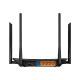 Wireless Router|TP-LINK|Wireless Router|1200 Mbps|Wi-Fi 5|1 WAN|4x10/100/1000M|Number of antennas 4|ARCHERC6V4