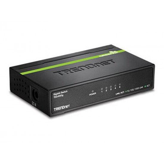 TRENDNET 5-Port Gigabit GREENnet Switch / metal case