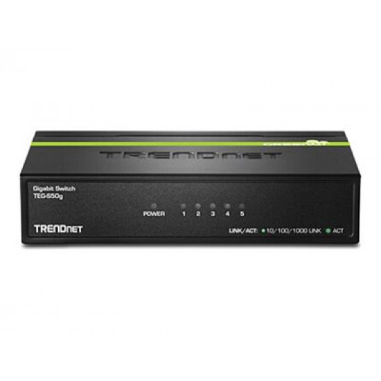 TRENDNET 5-Port Gigabit GREENnet Switch / metal case