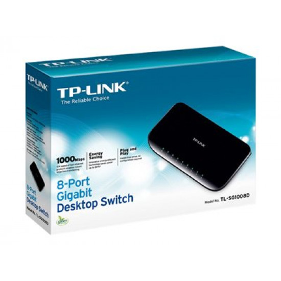 NET SWITCH 8PORT 10/100/1000M/TL-SG1008D TP-LINK