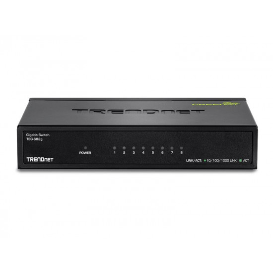 TRENDNET 8-Port Gigabit GREENnet Switch /w metal case