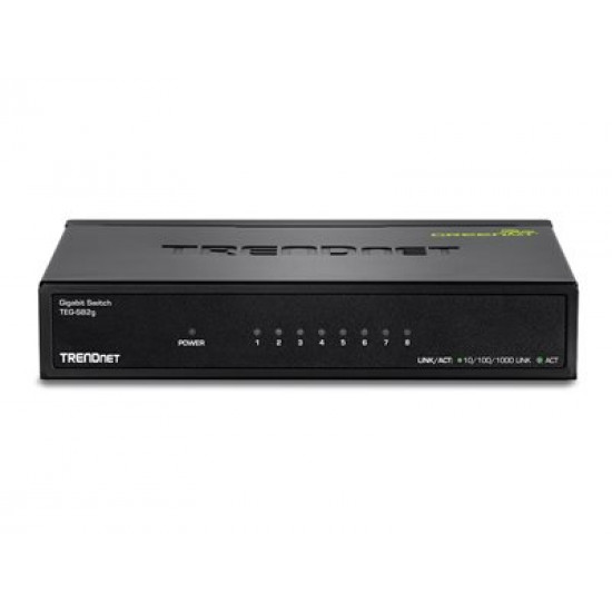 TRENDNET 8-Port Gigabit GREENnet Switch /w metal case