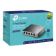 TP-LINK 5-Port Gigabit Desktop Switch with 4-Port PoE 5 Gigabit RJ45 ports including 4 PoE ports 56W PoE Power supply steel case