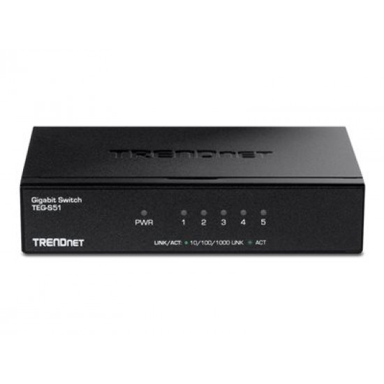 TRENDNET 5-Port Gigabit Switch /w metal case