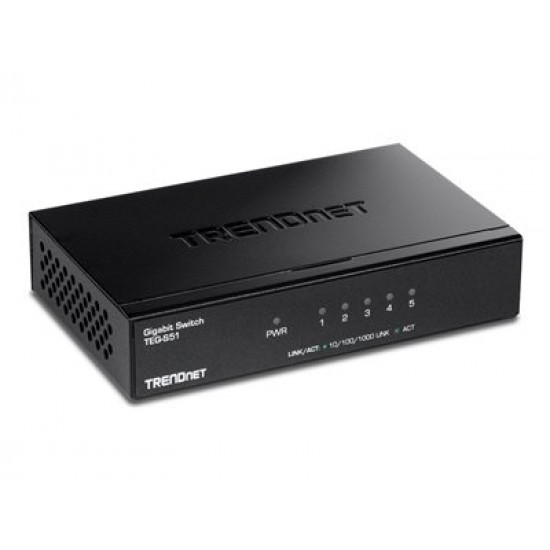 TRENDNET 5-Port Gigabit Switch /w metal case